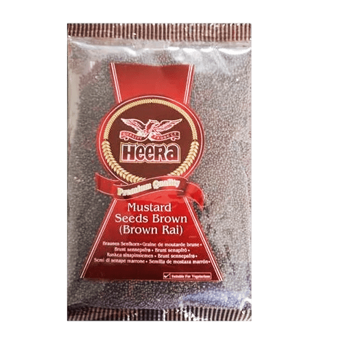Heera Brown Mustard Seeds 100g in clear pouch | Ideal Indiska LIVS