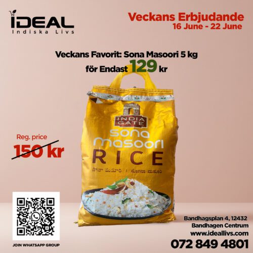 India Gate Sona Masoori Rice