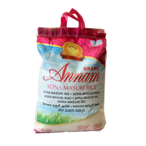 Annam Sona Masuri Rice 10kg - Lightweight & Aromatic South Indian Rice