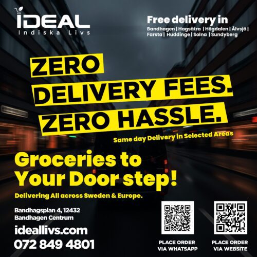 Indisk Mat Leverans i Sverige: Stockholm Expressleverans, Helgleverans & DHL