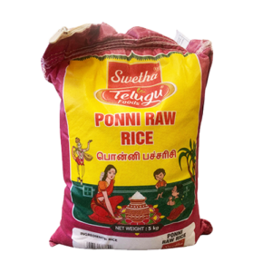 Swetha-Telugu Foods Ponni Raw Rice 5 kg
