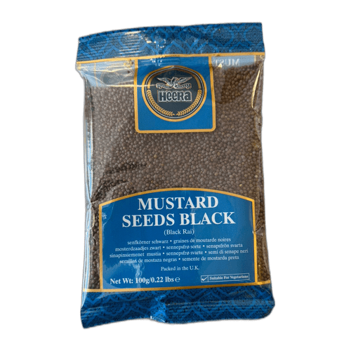 Heera Black Mustard Seeds 100g - Rai for Tempering