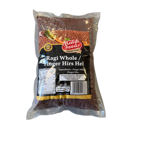 Malik Foods Ragi Whole 1kg - Finger Millet Grain