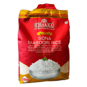 Chakra Sona Masoori Rice 5kg - Premium South Indian Everyday Rice