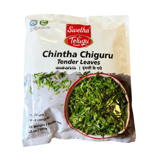 Swetha Telugu Foods Chintachiguru Leaves 100g - Dried Tender Tamarind Leaves