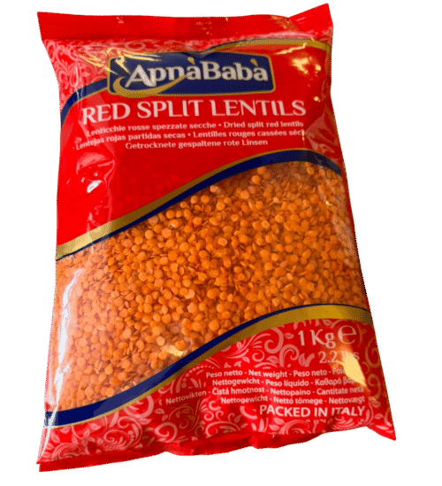 Apna Baba Red Split Lentils (Masoor Dal) 1kg - No Soaking