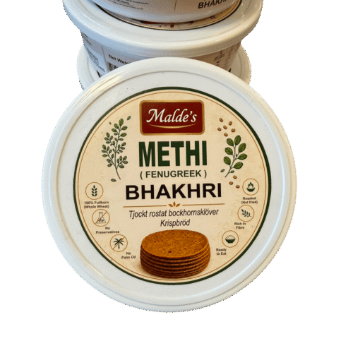 Malde's Methi Bhakhri 200g – Fenugreek Crispy Gujarati Snack | Ideal Indiska Livs | Ideal Indiska LIVS