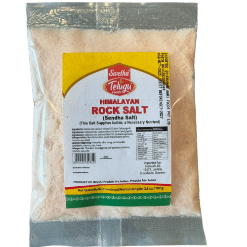 Swetha-Telugu Foods Sendha Salt (Rock Salt) 100g - For Fasting