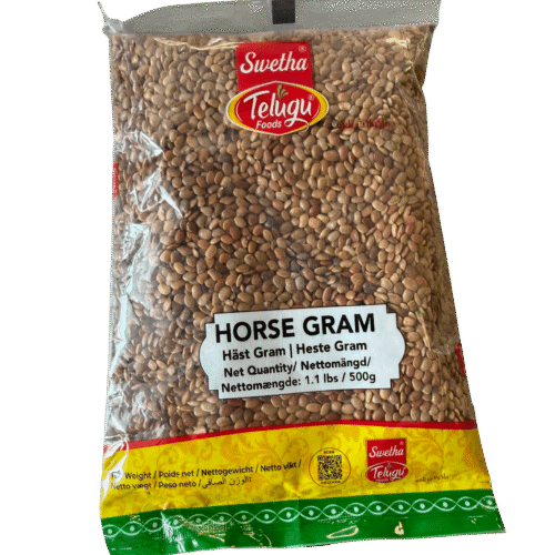 Swetha Telugu horse gram 500g transparent pack | Ideal Indiska LIVS