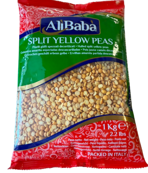 Alibaba Split Yellow Peas (Matar Dal) 1kg - For Dal & Soups