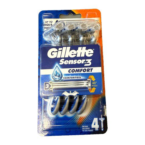 Gillette Sensor3 Comfort Razors – Pack of 4