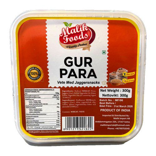 Malik Gur Para – Jaggery Snack 300g | Ideal Indiska LIVS