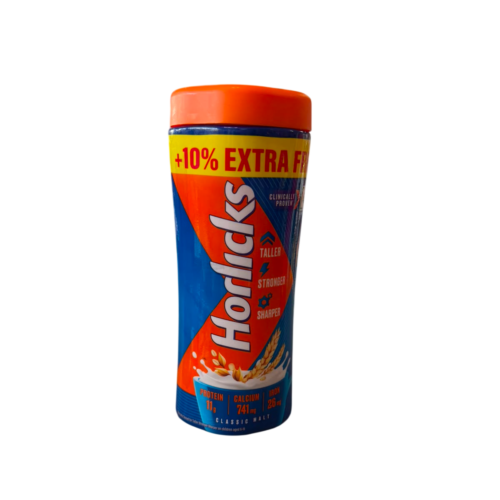 red and blue bottle of Horlicks Classic Malt 500g | Ideal Indiska LIVS