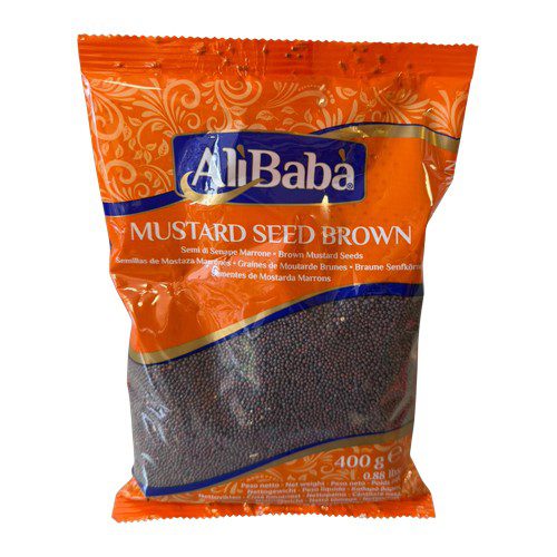 Alibaba Brown Mustard Seeds 400g - Rai for Tadka | Ideal Indiska LIVS