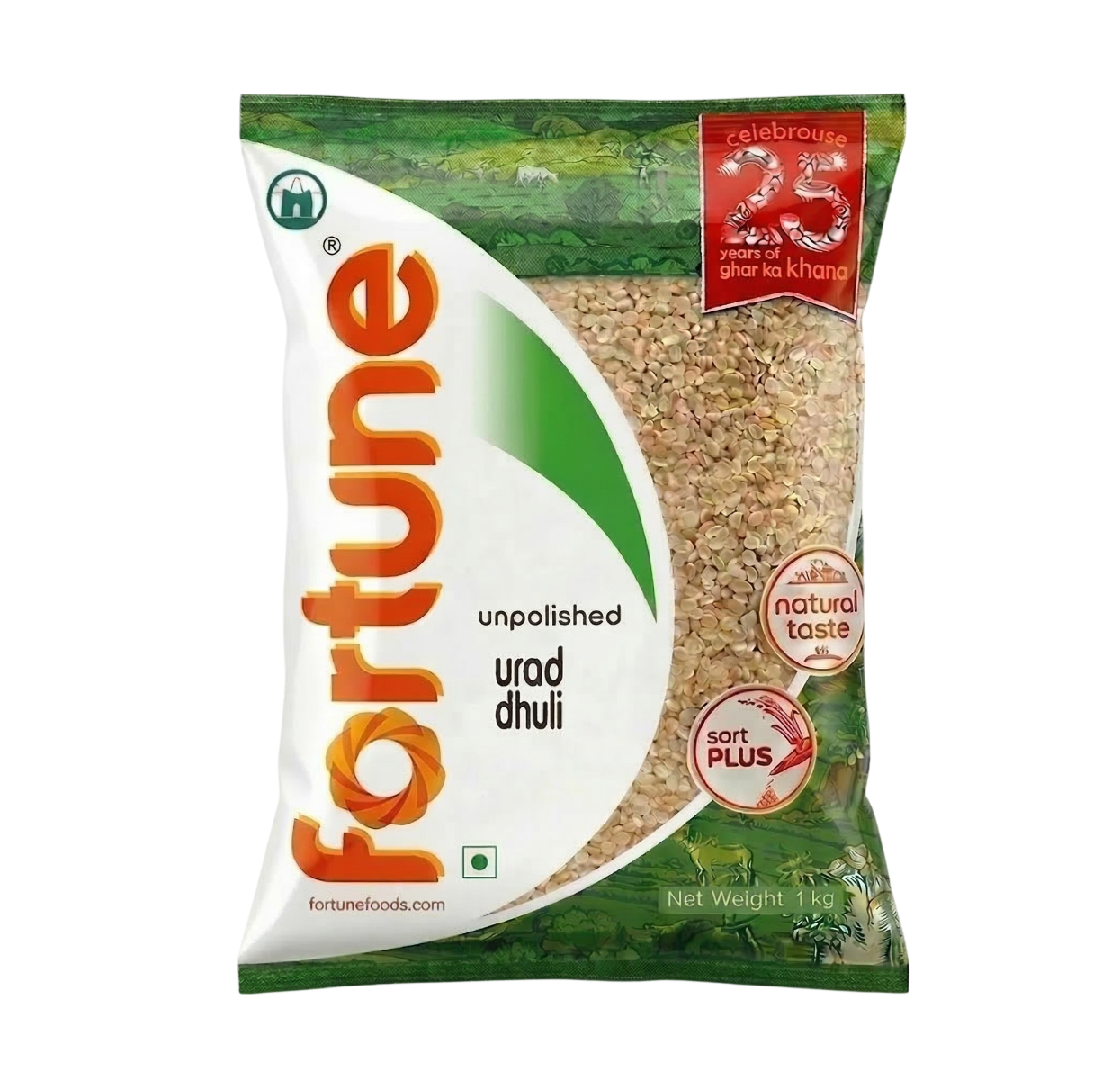Fortune Unpolished Urad Split/Dhuli -1 Kg | Ideal Indiska LIVS